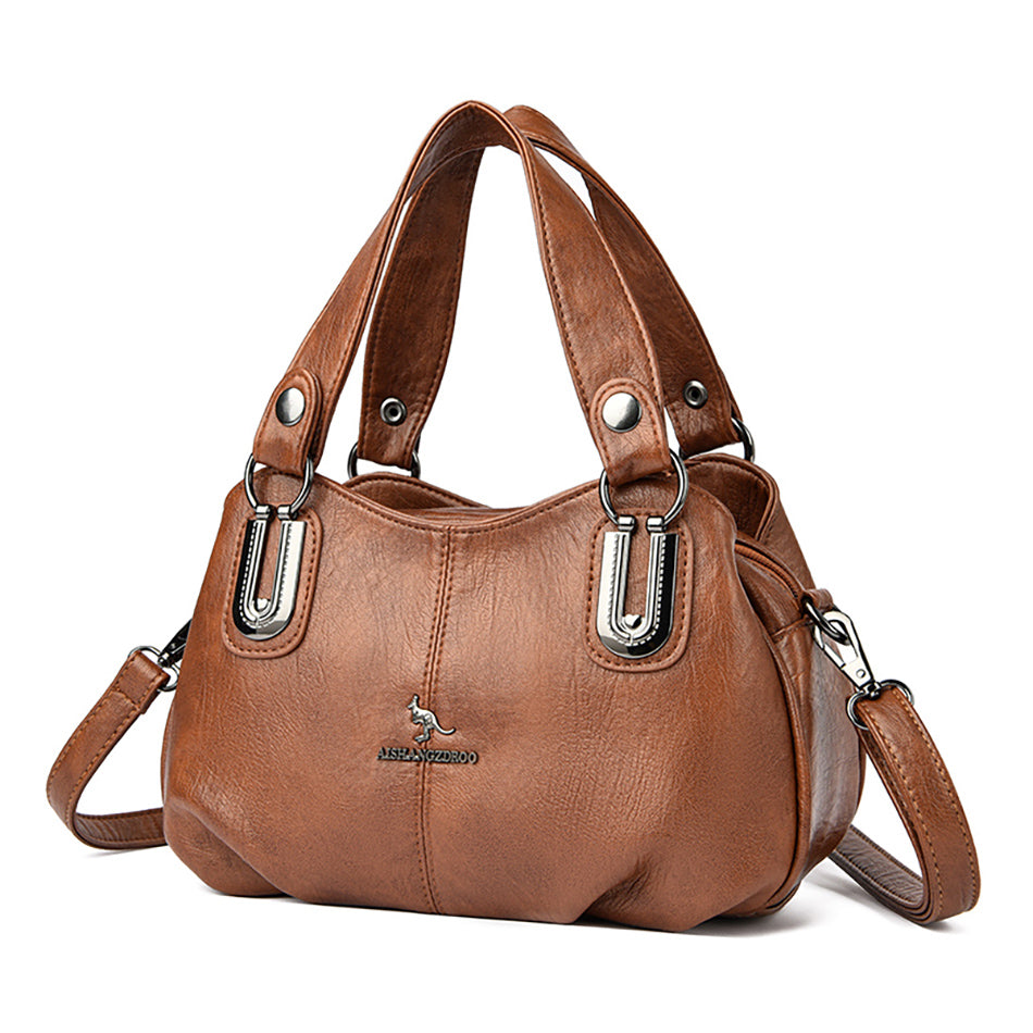 Elegante Luxe Women’s Boston Bag – Stylish Shoulder & Crossbody Handbag