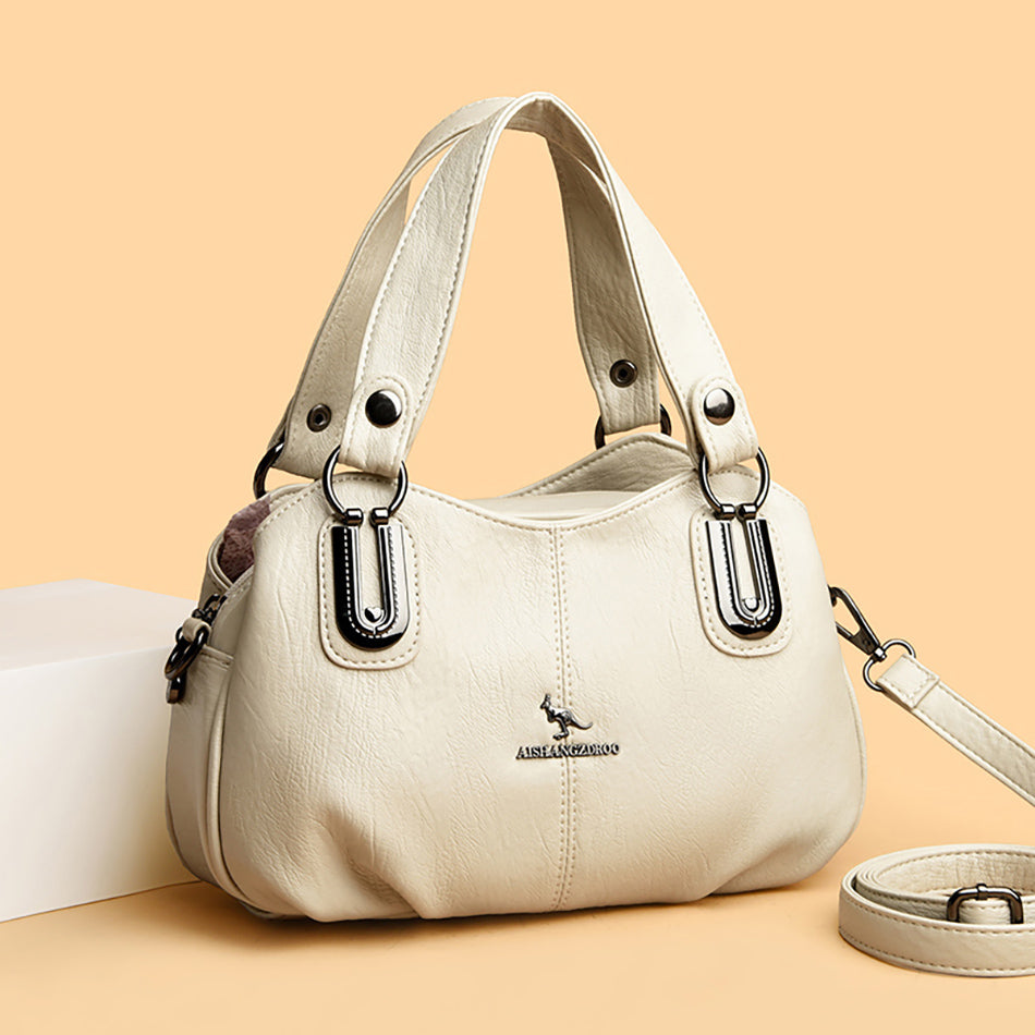 Elegante Luxe Women’s Boston Bag – Stylish Shoulder & Crossbody Handbag