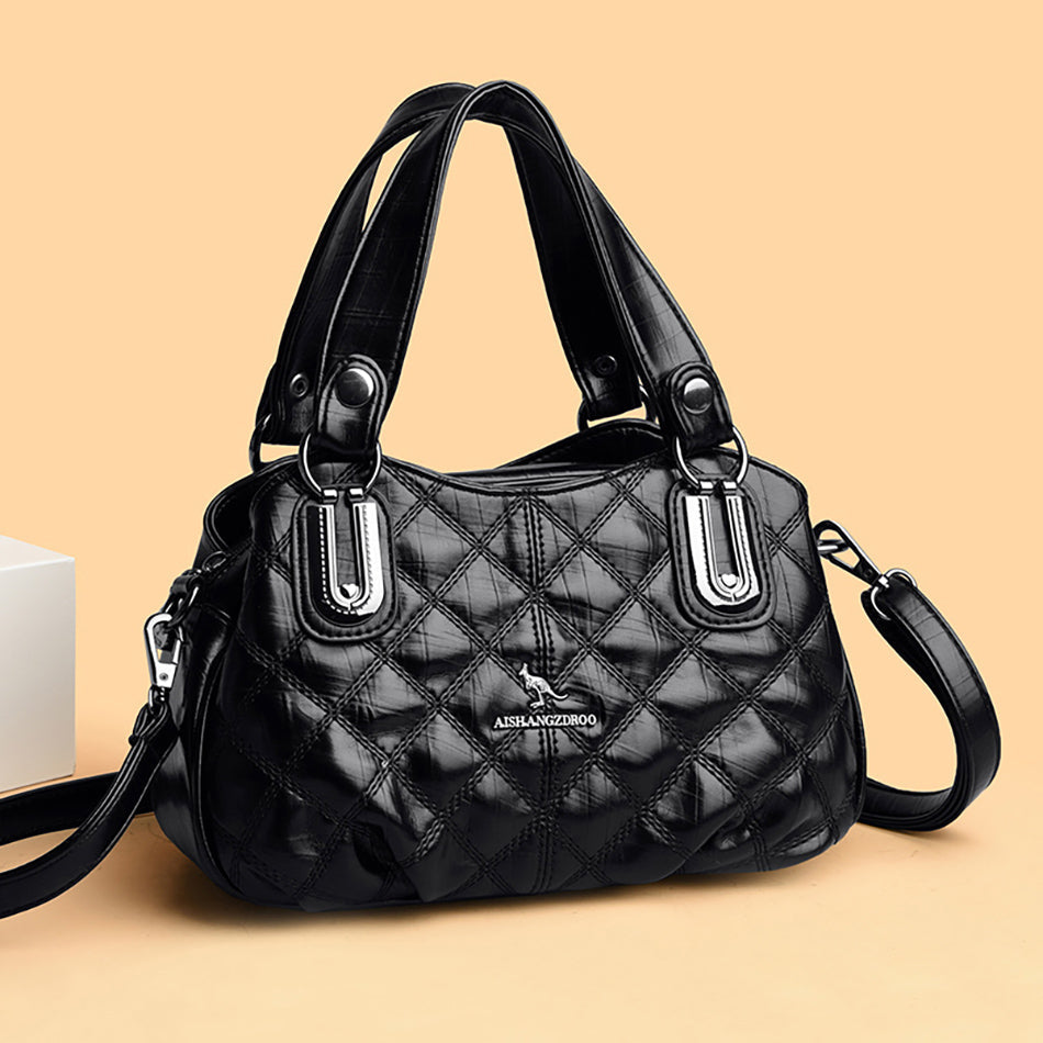 Elegante Luxe Women’s Boston Bag – Stylish Shoulder & Crossbody Handbag