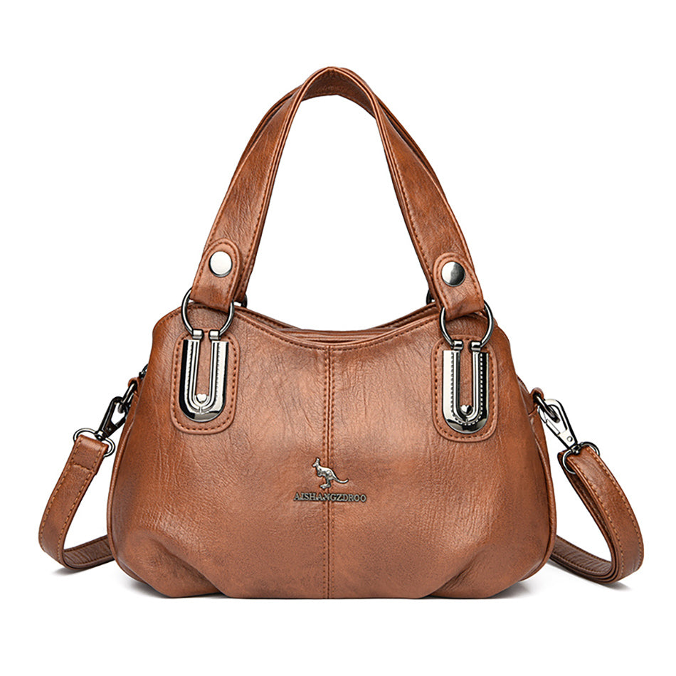 Elegante Luxe Women’s Boston Bag – Stylish Shoulder & Crossbody Handbag